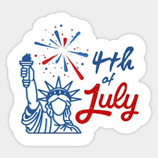 4th of July Sticker